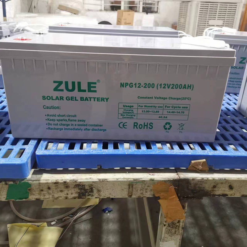 Обслуживание VRLA — герметичная свинцово-кислотная батарея AGM 12 В, 200 Ач для хранения солнечной энергии