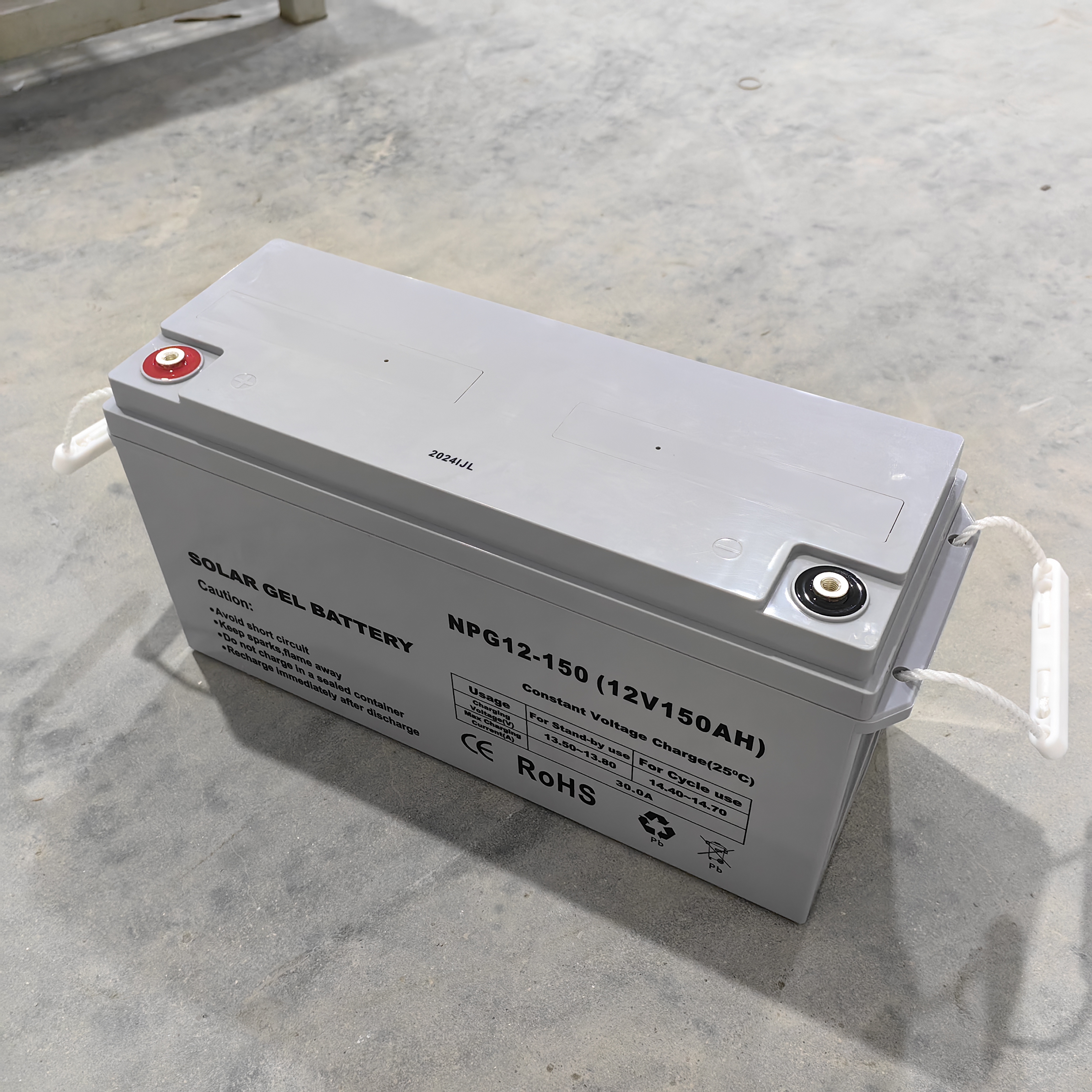12V 150AH, регулируемая клапан, батарея свинцовой кислоты (VRLA) для солнечных применений вне сети