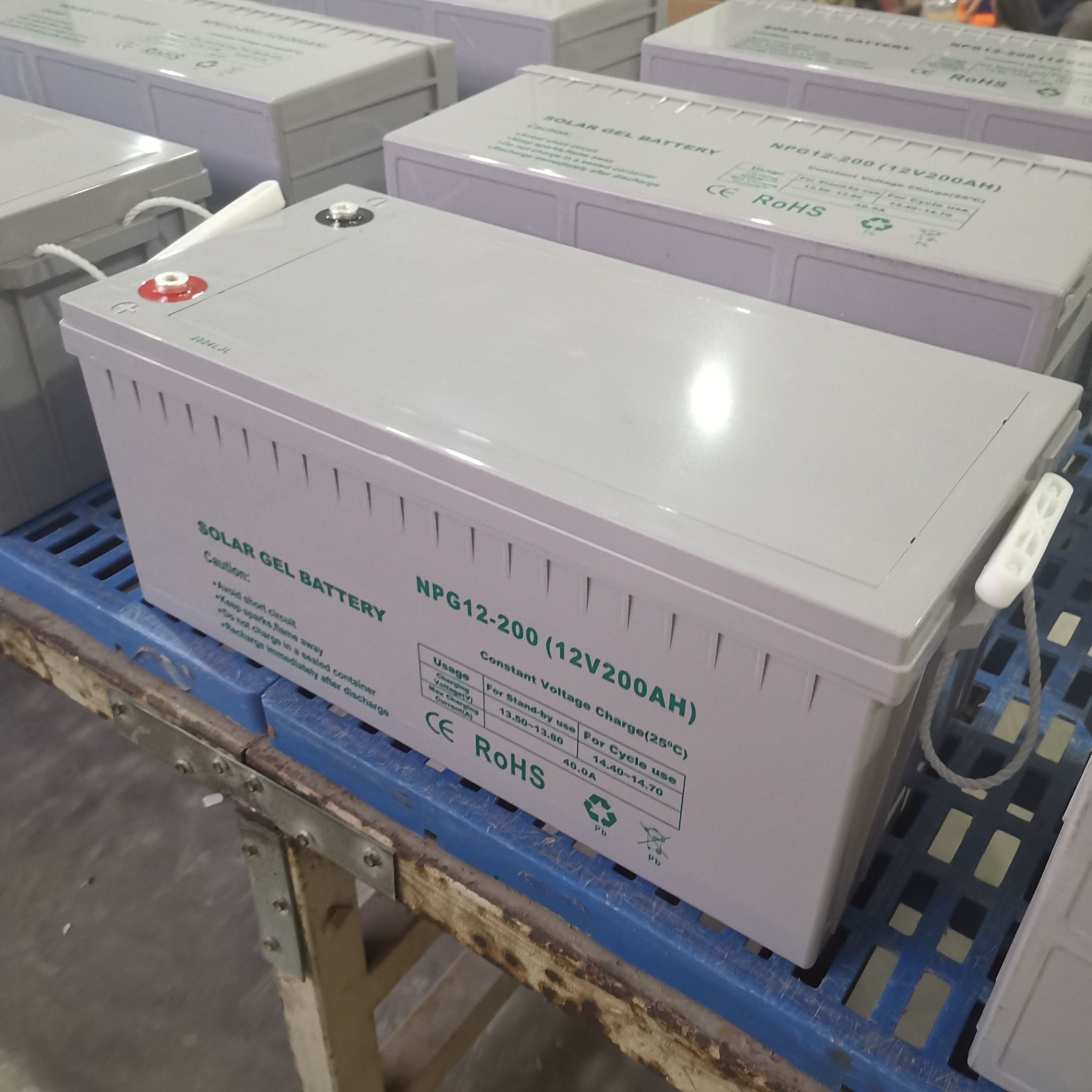 Солнечная фотоэлектрическая гелевая батарея 12v200AH Солнечная система поставляет аккумуляторы для хранения энергии Бытовой источник питания