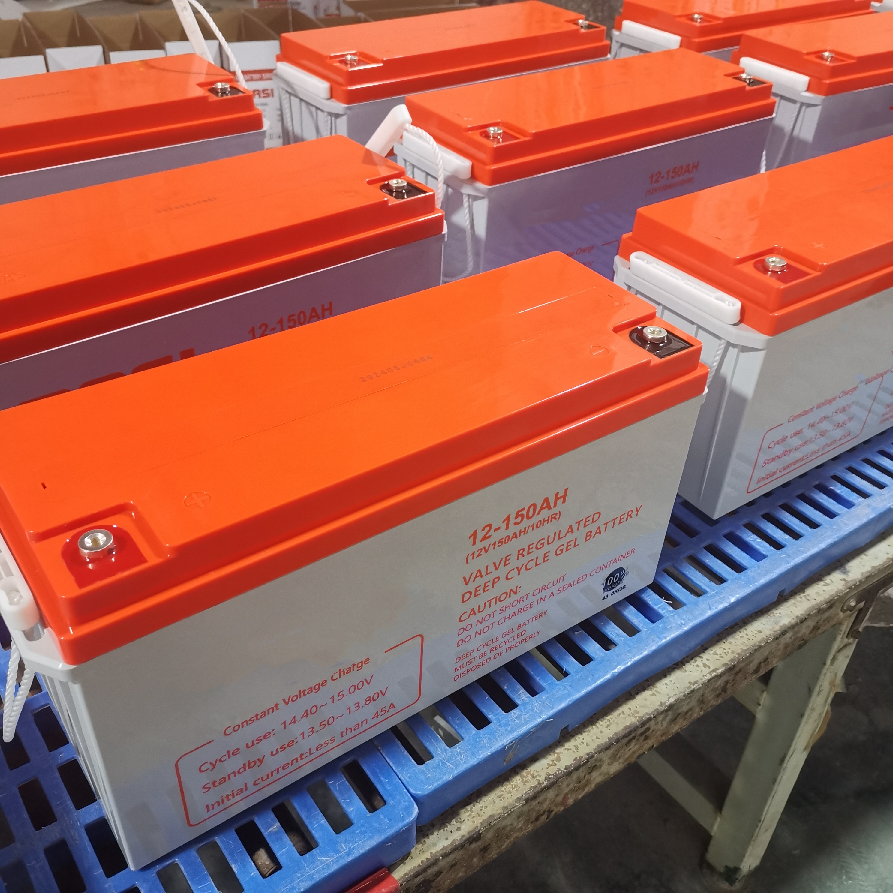Превосходная производительность 12V150Ah Солнечные гелевые аккумуляторы глубокого цикла для домашнего хранения