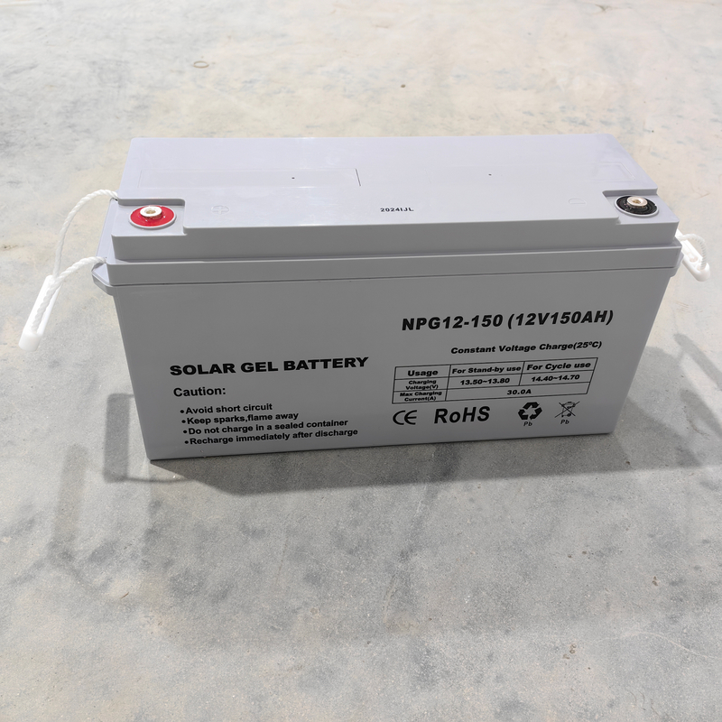 12V 150AH, регулируемая клапан, батарея свинцовой кислоты (VRLA) для солнечных применений вне сети