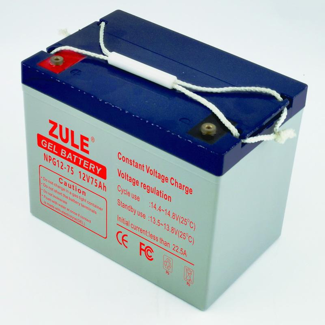Лучшая цена 12V75Ah домашняя батарея солнечная аккумуляторная батарея сухая батарея