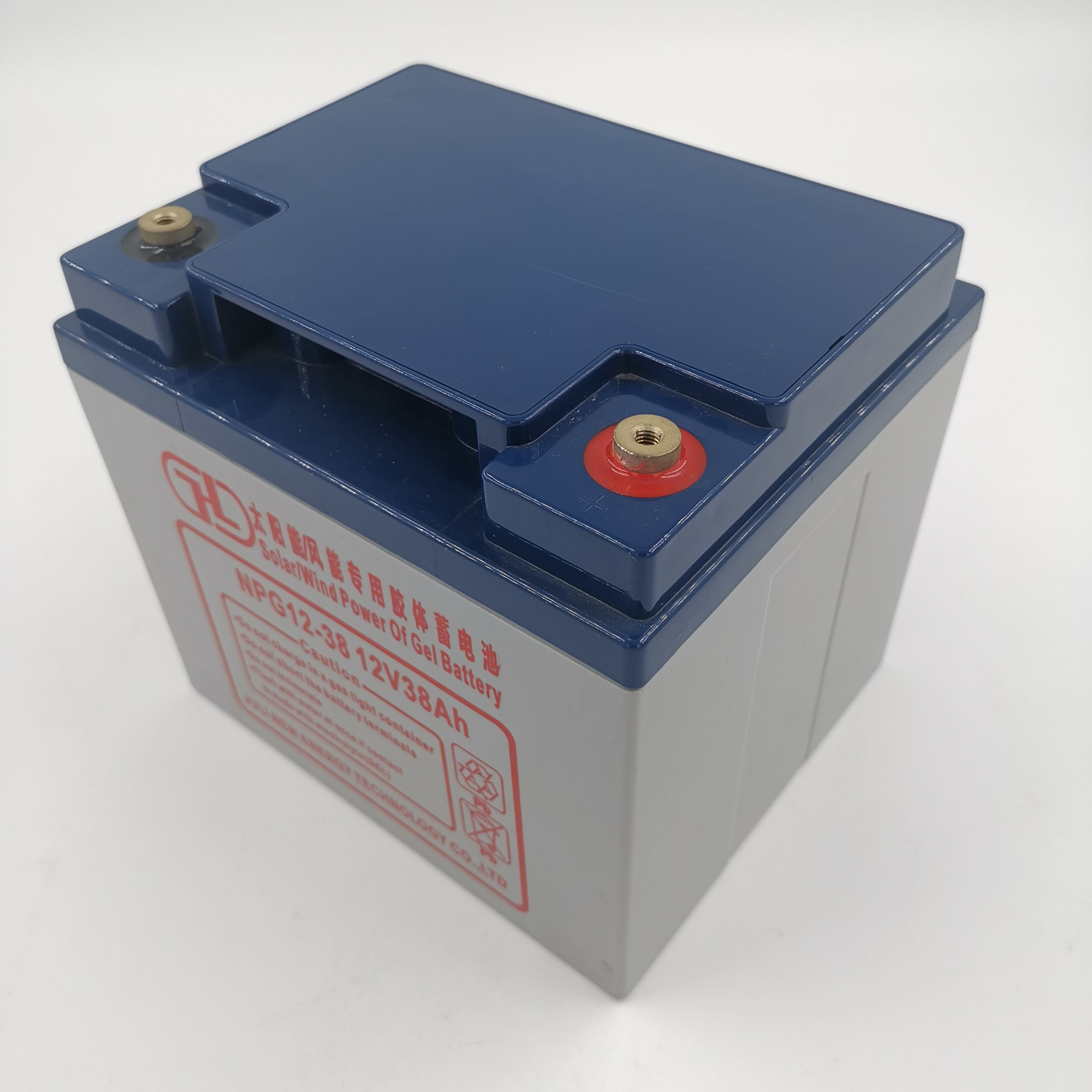 Перезаряжаемая солнечная батарея с длительным сроком службы 12V38Ah, гелевая батарея, новая энергетическая батарея
