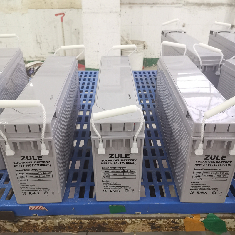 Солнечная аккумуляторная батарея глубокого цикла 12V100AhНеобслуживаемая передняя аккумуляторная батарея для резервного копирования
