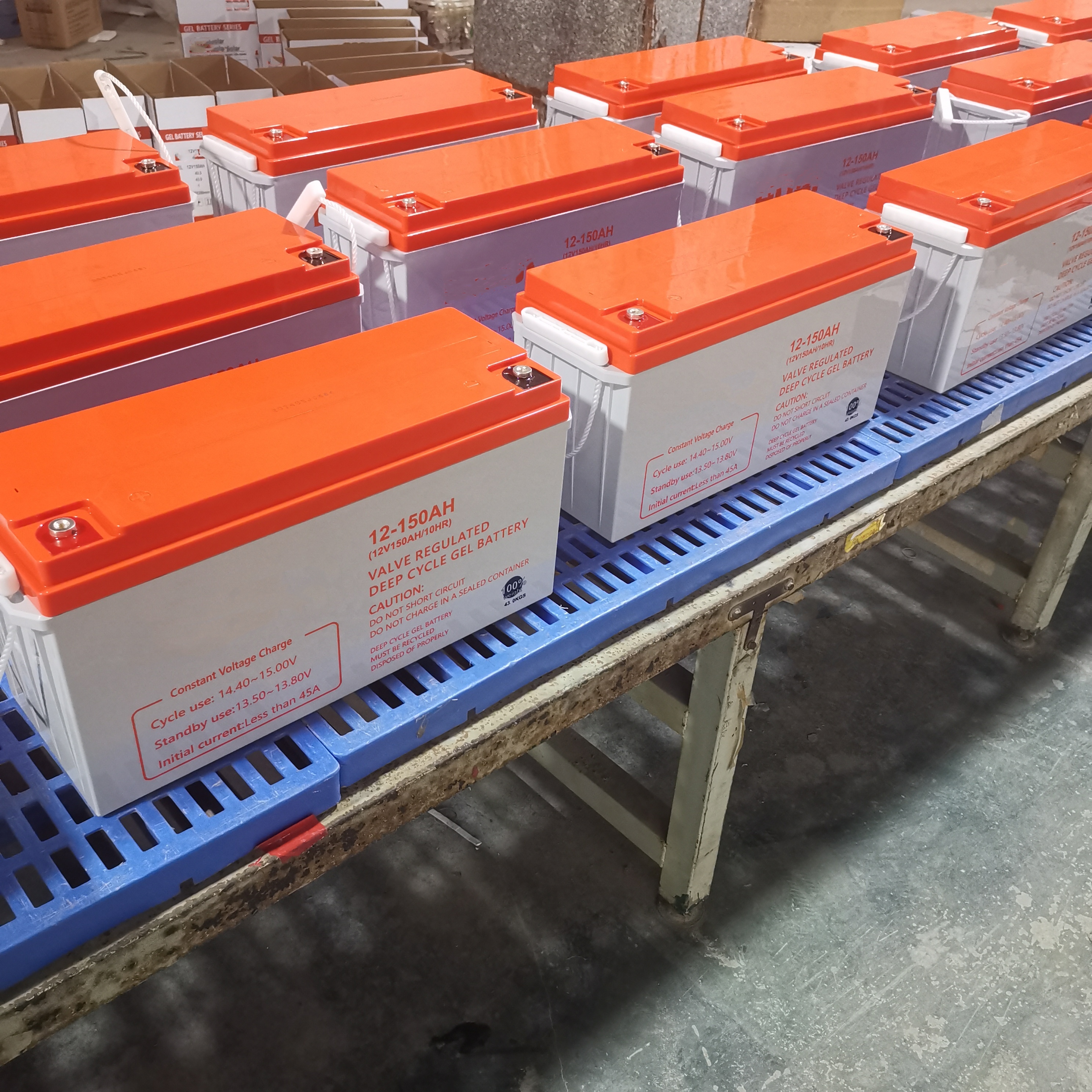 Превосходная производительность 12V150Ah Солнечные гелевые аккумуляторы глубокого цикла для домашнего хранения