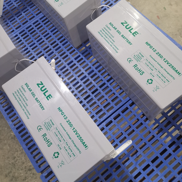 Солнечная гелевая батарея 12V250AH. Безопасный и стабильный резервный источник питания для хранения энергии на открытом воздухе с глубоким циклом.